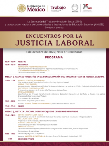 Programa: Encuentros por la Justicia Laboral
